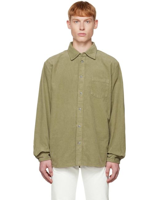 John Elliott Green Cloak Shirt for men