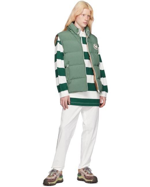 Moncler Genius Moncler X Palm Angels White & Green Polo for men