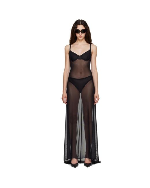Balenciaga Black Naked Maxi Dress