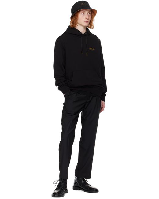 Paul Smith Black Pleated Trousers for men