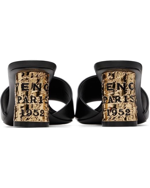 Givenchy Black Tape Heeled Sandals