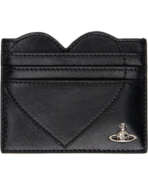 Vivienne Westwood Black Heart Card Holder for men