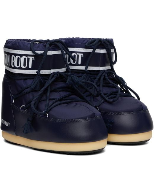 Moon Boot Blue Icon Low Nylon Boots for men