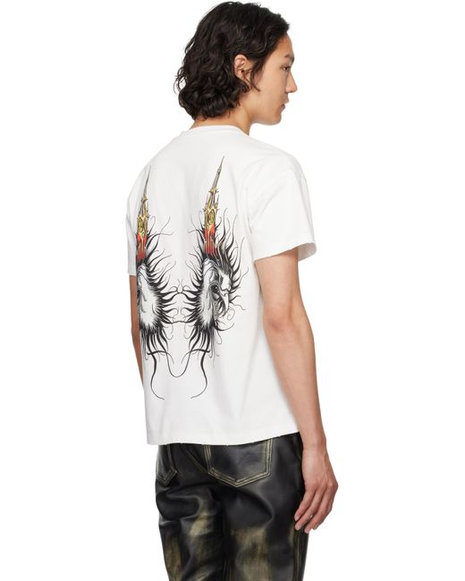 メンズ Who Decides War ホワイト Nefarious 半袖Tシャツ White