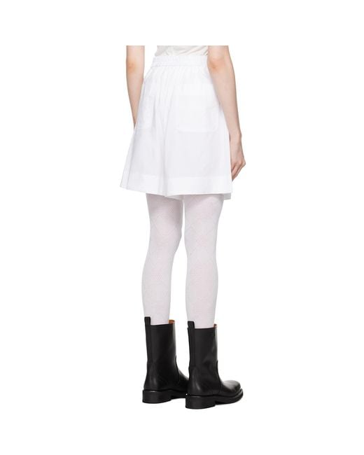 OPEN YY White Argyle Pyjama Shorts