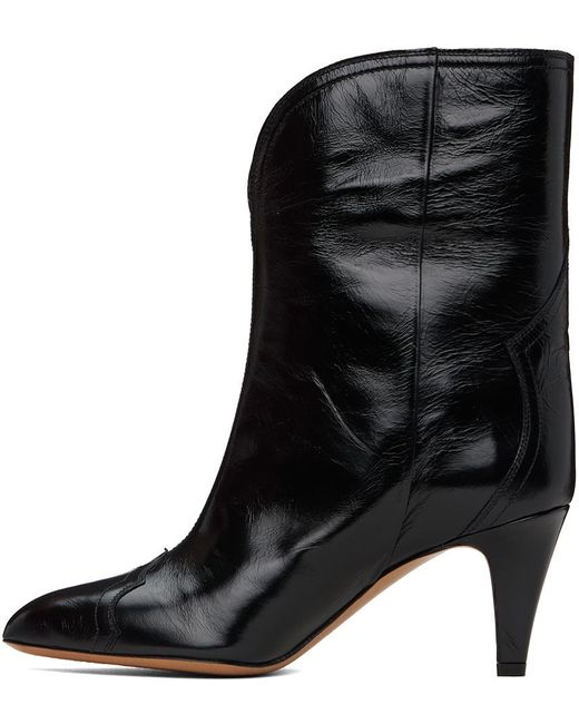 Isabel Marant Black Dytho Heeled Boots
