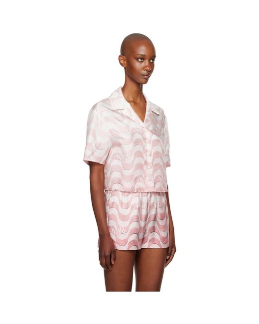Amiri Multicolor Staggered Wave Shirt
