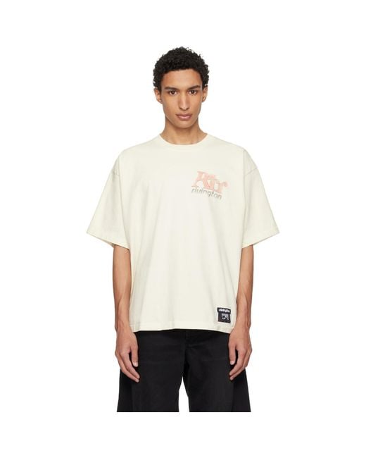 RIVINGTON roi Rebis White Off- 'Dark Arts Cva' T-Shirt for men