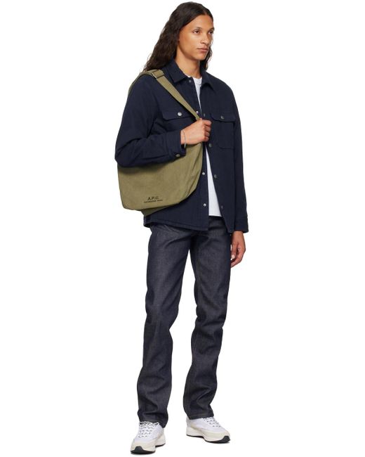 【関税込み】A.P.C. カーキ Journal サッチェル Crossbody bags A.P.C. Journal Satchel Khaki | Footshop