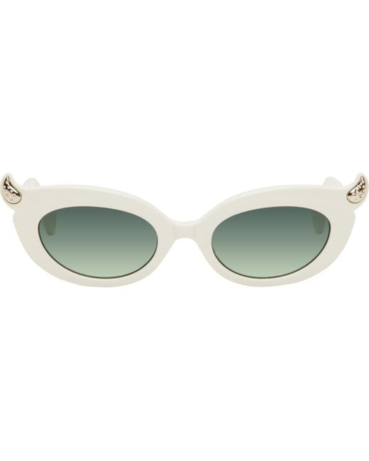 Vivienne Westwood ホワイト Soo サングラス ブラック | Lyst