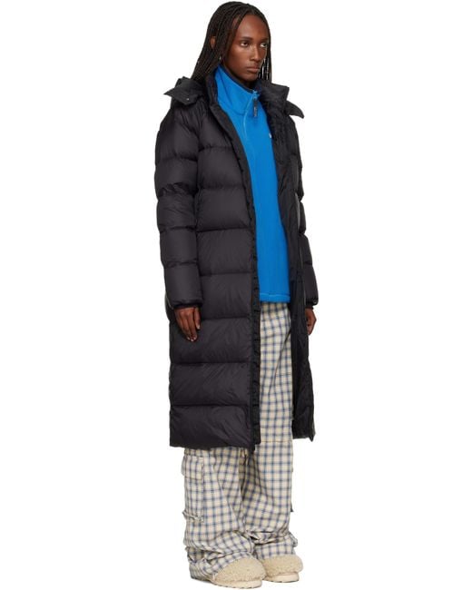 The North Face Black City Long Hooded Down Jacket