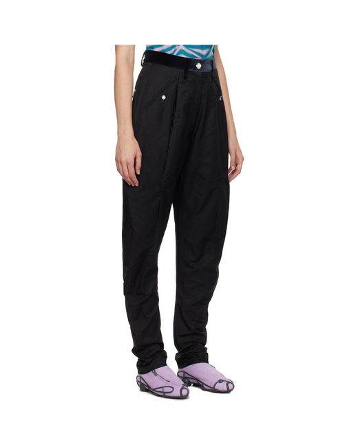 Kiko Kostadinov Black Chasseur Trousers