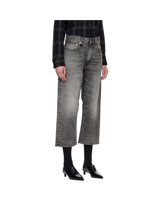 R13 Black X-Boyfriend Jeans