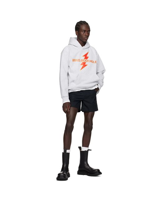 K.ngsley Black 'mind. Body. Hole' Hoodie for men