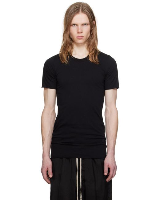 メンズ Rick Owens Basic Tシャツ Black