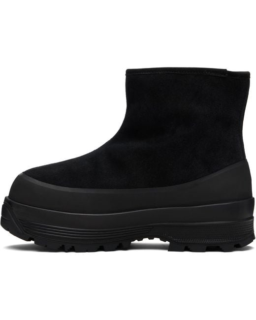 Diemme Black Badia Shearling Boots for men