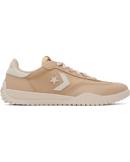 Converse Black Tan Run Star Nylon & Leather Sneakers for men