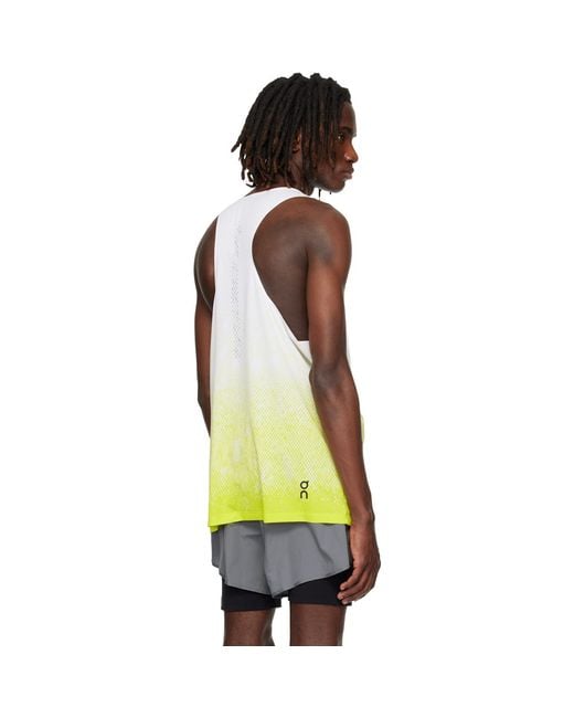 On Shoes Multicolor Zero Singlet Running Top for men