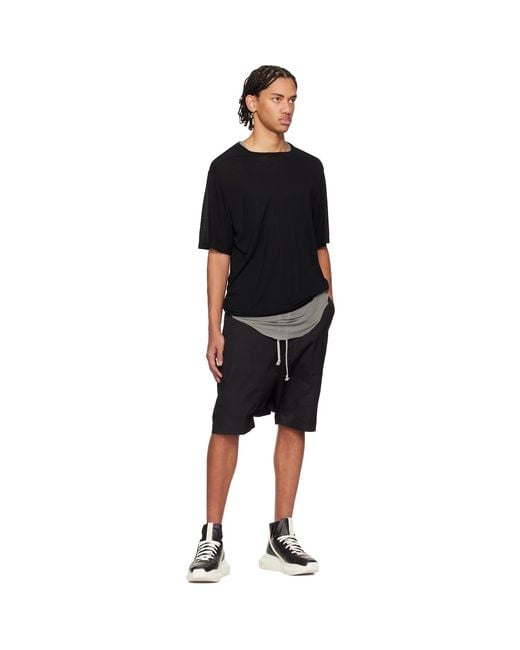 Rick Owens Black Temple Geth Runner Sneakers for men