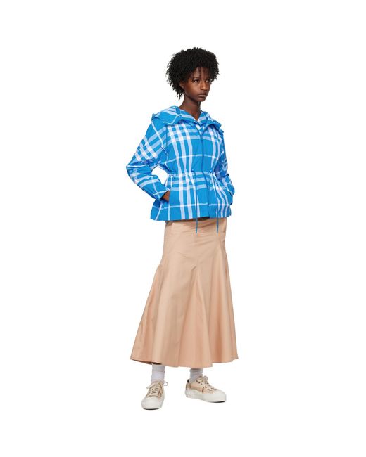 Burberry Multicolor Beige Flared Maxi Skirt
