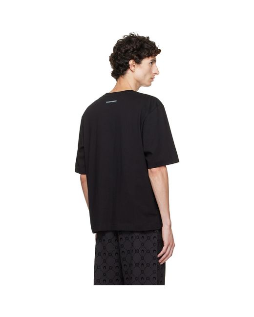 MARINE SERRE Black Moon Logo Jersey Loose Fit T-Shirt for men