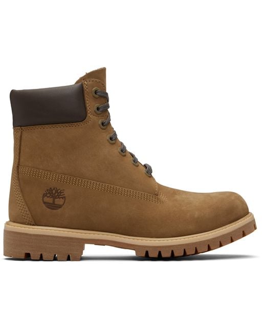 Timberland Brown Khaki Premium' 6-Inch Waterproof Boot for men