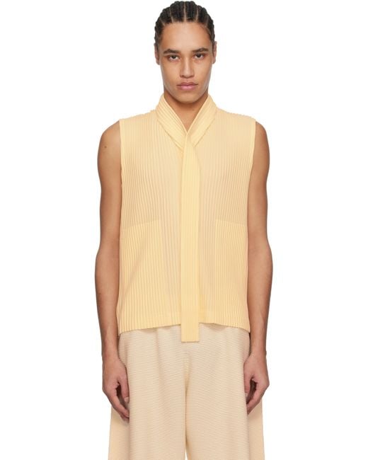Homme Plissé Issey Miyake Men's Off- Turbine Vest