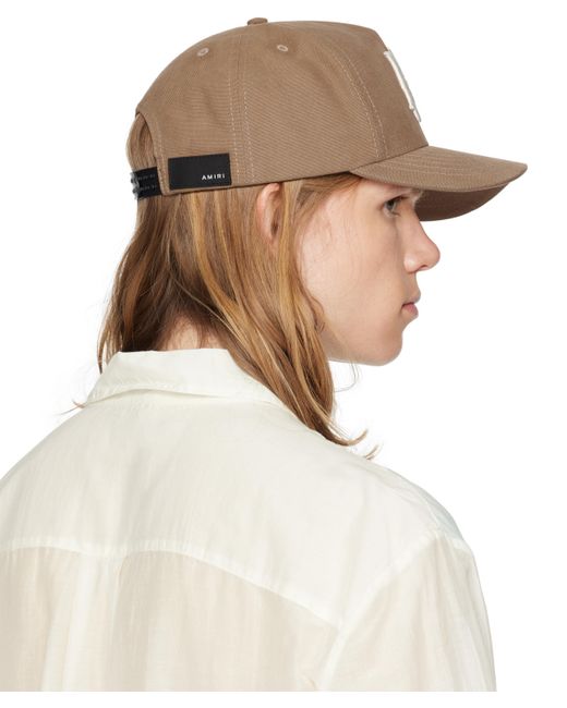 Amiri Natural Tan Full Canvas Ma Cap for men