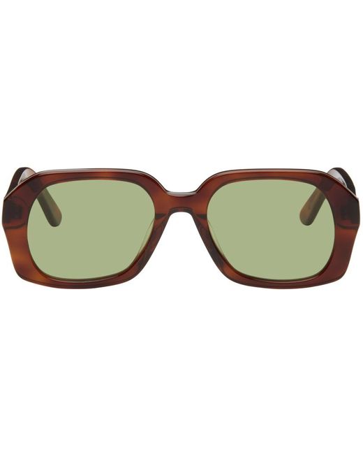 Velvet Canyon Green Tortoiseshell 'le Classique' Sunglasses
