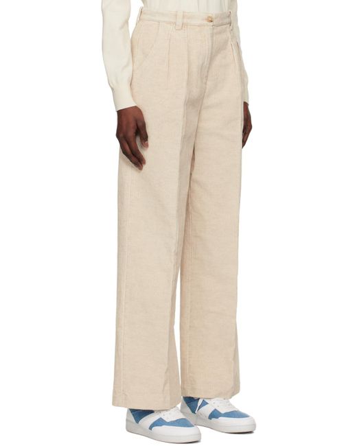 A.P.C. Natural Off- Tressie Trousers