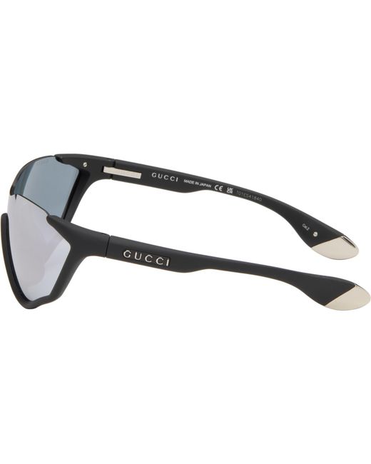 Gucci Black Shield Sunglasses for men