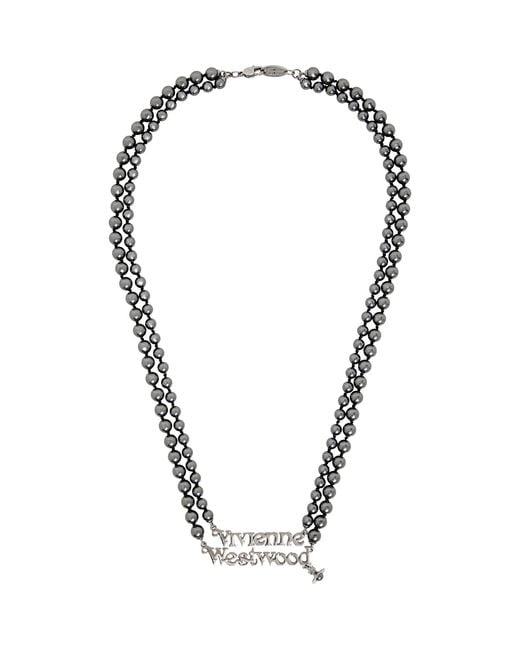 Vivienne Westwood Black Emilio Necklace for men