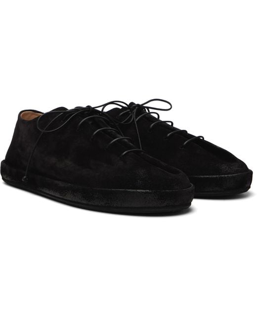Marsèll Black Scatopelle Suede Sneakers for men