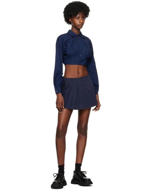 AMI Ssense Exclusive Blue Shirt