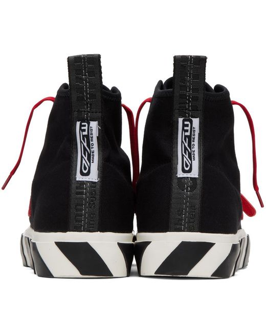 Off-White c/o Virgil Abloh Black Vulcanized Sneakers for men