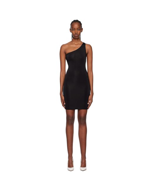 Louisa Ballou Black Plunge Minidress