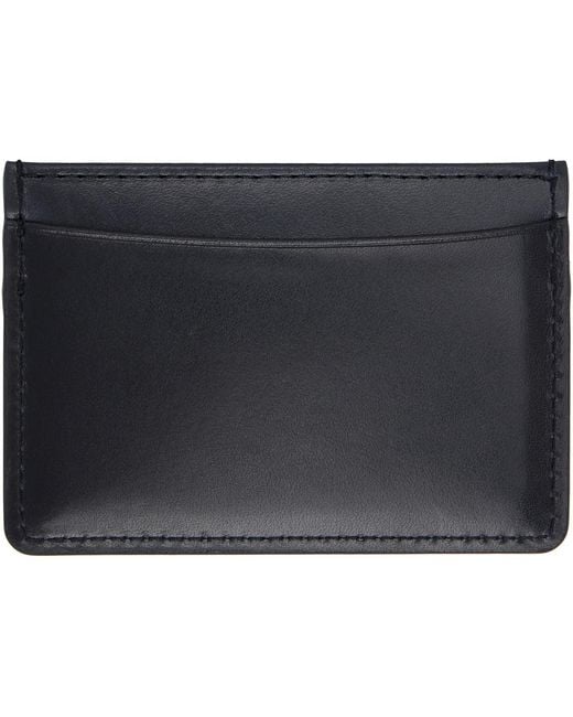 A.P.C. Black André Card Holder for men