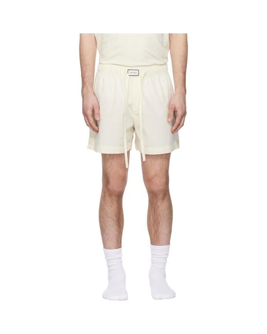 Entire studios Natural Off- Pajama Shorts for men