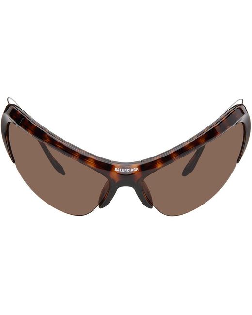 Balenciaga Tortoiseshell Wire Cat Sunglasses in Black for Men | Lyst UK
