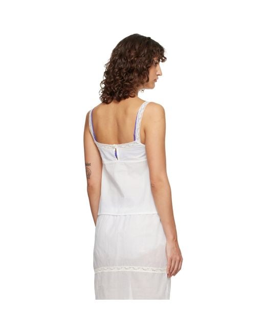 Fruity Booty White Lace-Trim Camisole
