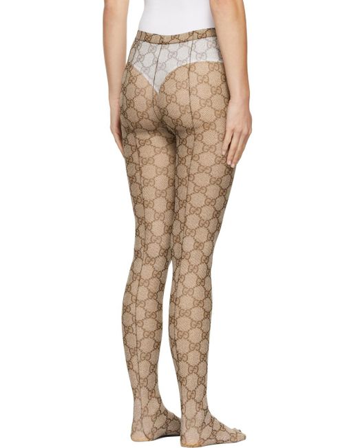 Gucci gg Tights in White | Lyst UK
