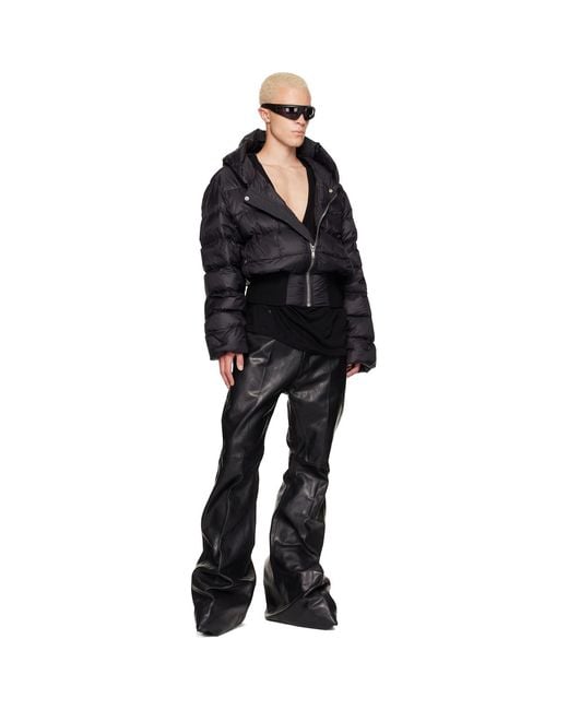 Rick Owens Black Tower Hooded Jacket for men