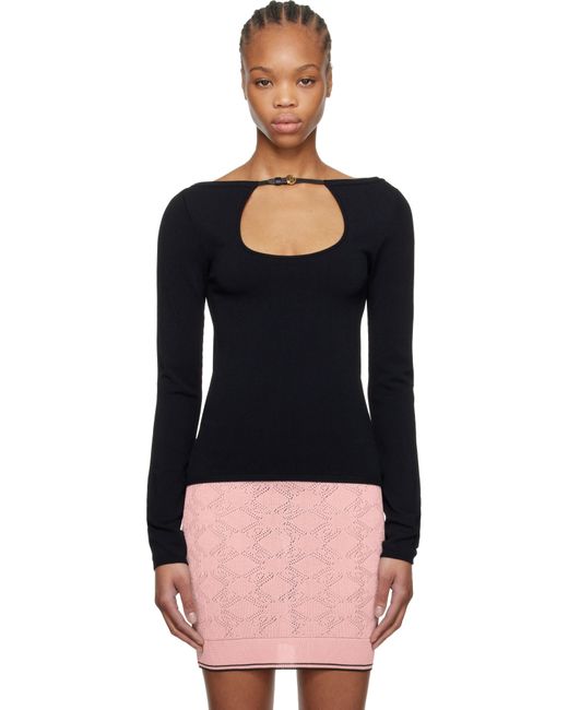 Amiri Black Long Sleeve Keyhole T-Shirt