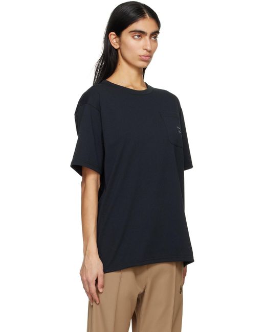 Needles Blue Black Embroidered T-shirt