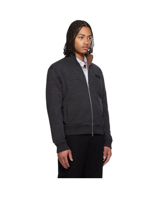 Givenchy Black Paris' Gros Grain Sweatshirt for men