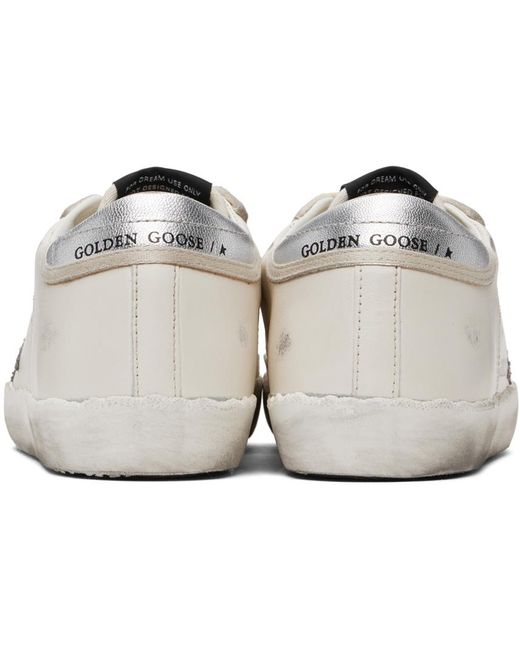 En goose baskets super-star blanches Golden Goose Deluxe Brand en coloris Black