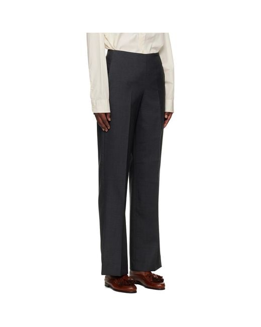 mfpen Black Taper Trousers