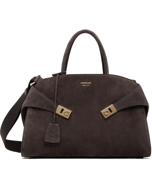 Grand Sac Brun Ferragamo en coloris Black