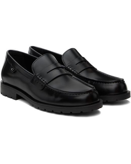 COACH Black Reagan Loafers for men