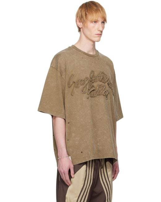 Song For The Mute Natural Adidas Originals Edition Washed T-Shirt for men